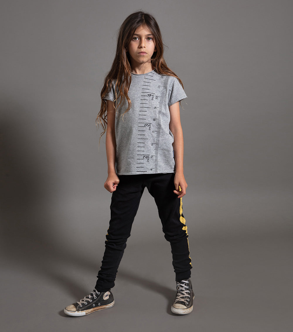 Kid | Measuring Band T-Shirt | Heather Grey
