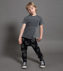 Kid | Embroidered T-Shirt | Vintage Grey