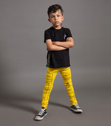 Kid | Sewing Pattern Leggings | Lava Yellow
