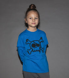 Kid | Sprayed Skull Shirt | Blue