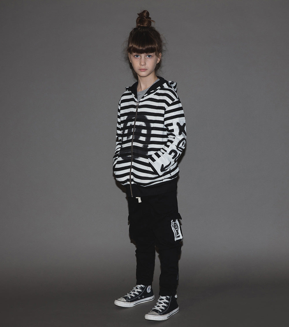 Kid | Patch Cargo Pants | Black