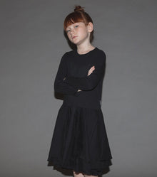Kid | Falling Star Layered Dress | Black