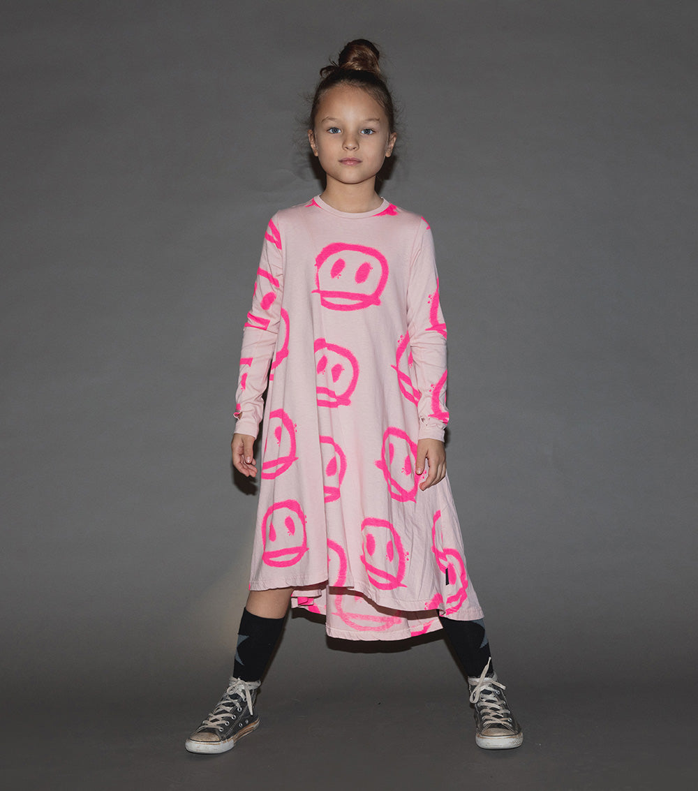 Kid | Sprayed Smiles 360 Dress | Heather Grey