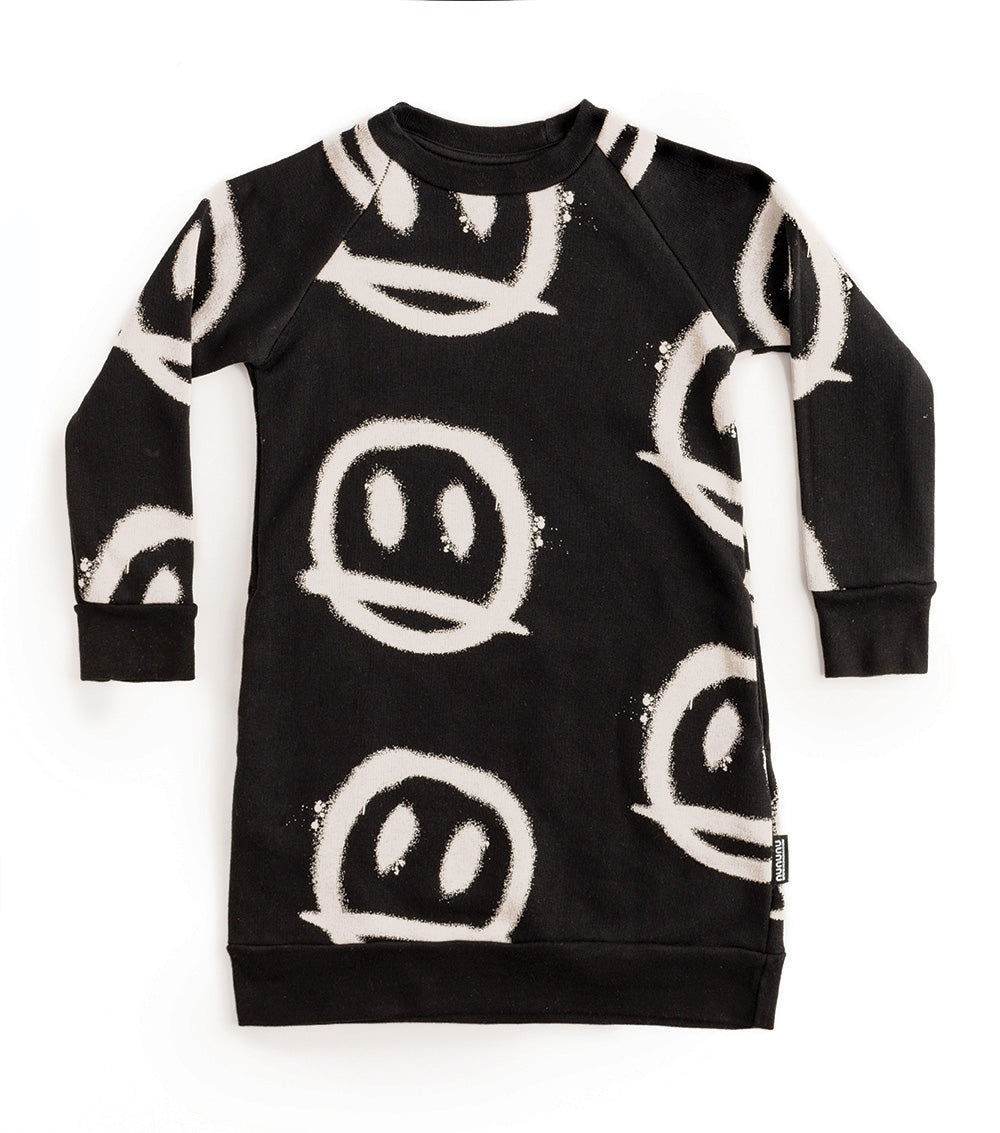 Kid | Sprayed Smiles A Dress | Black