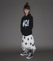Kid | Voile Star Flowy Skirt | White