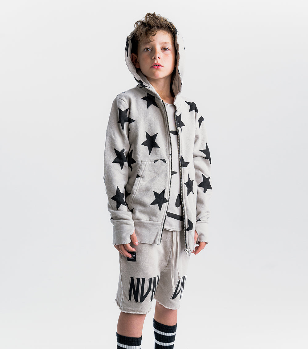Unisex | Star Light Zip Hoodie | Smokey Grey