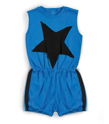 Kid | Star Patch Yoga Overall | Blue