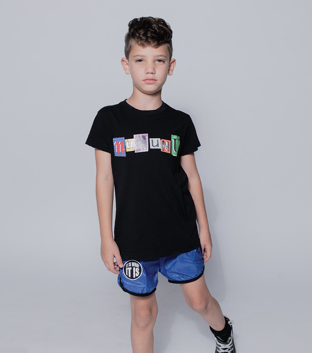 Kid | Nylon Gym Shorts | Blue