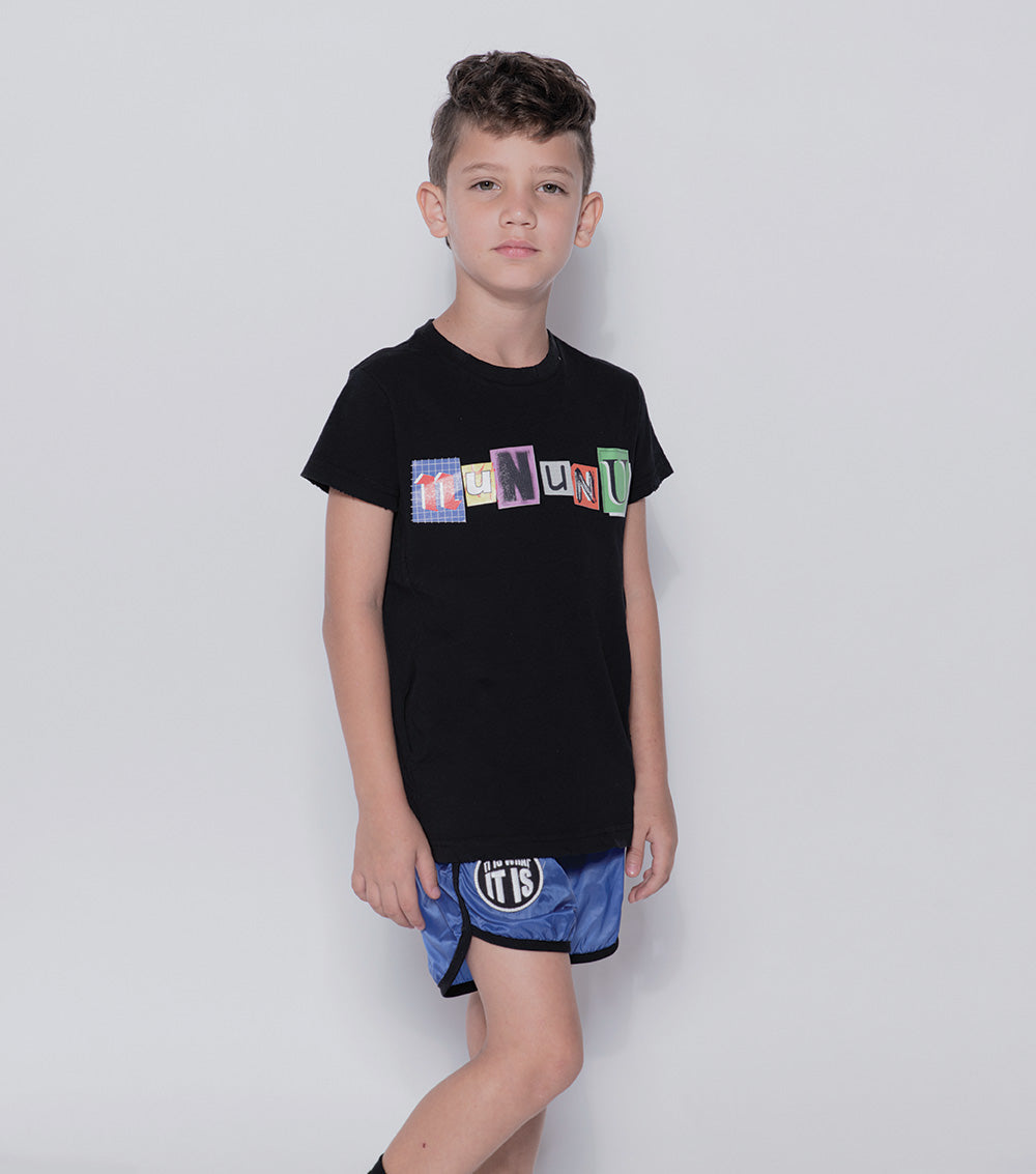 Kid | Nylon Gym Shorts | Blue