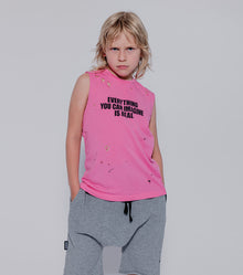 Kid | Nununu Harem Shorts | Dusty Heather Grey