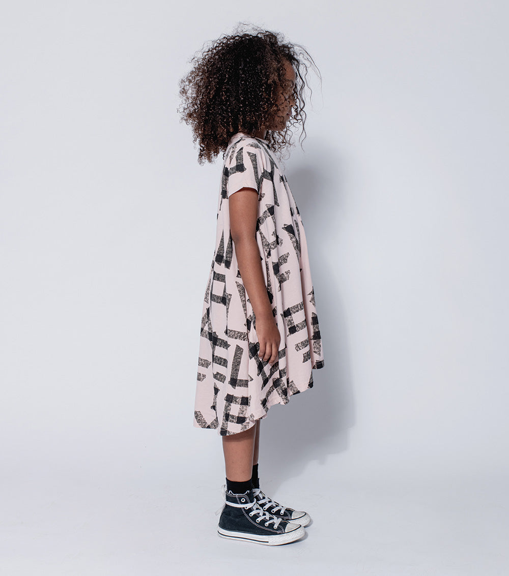 Kid | 360 Masking Tape Dress | Natural