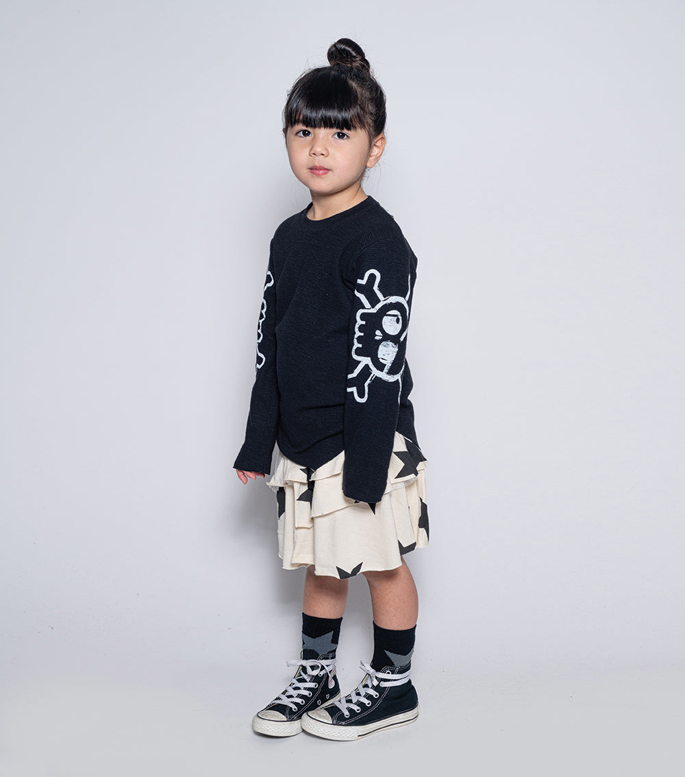 Kid | Peeking Skull Shirt | White