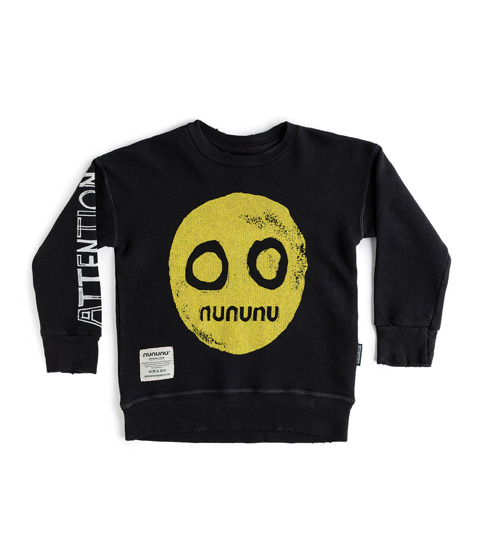 Kid | Nununu Smile Sweatshirt | Black