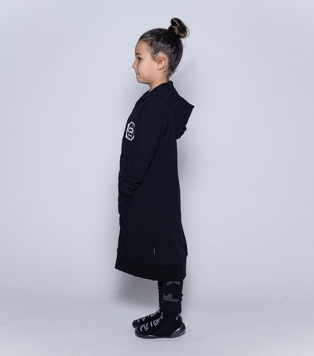 Kid | Mega Zip Hoodie | Black