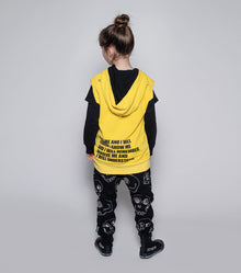 Kid | Scribbled Skulls Baggy Pants | Black