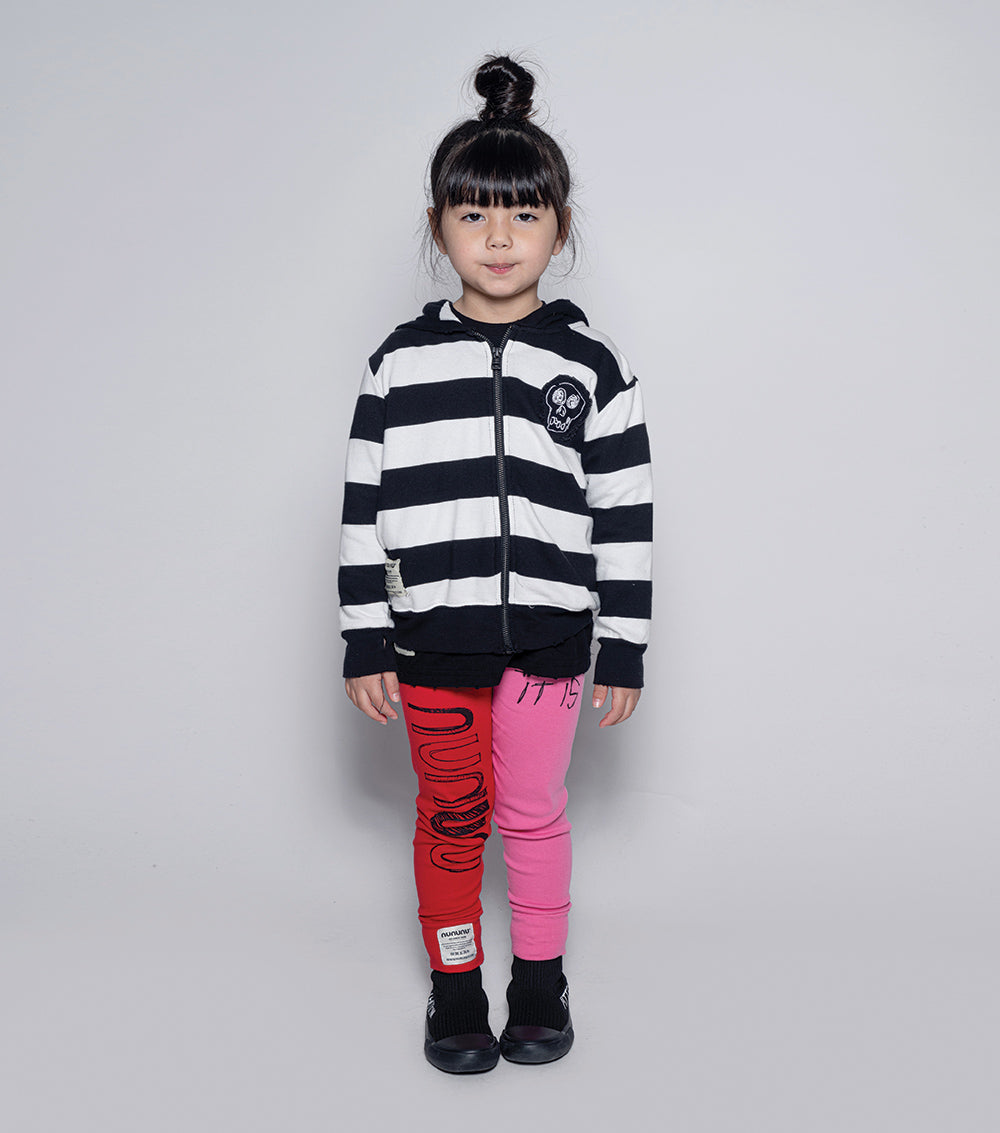 Kid | It Is What It Is Duo Leggings | Hot Pink x Red