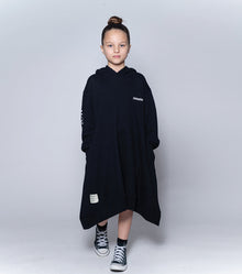 Kid | Attention Hooded Dress | Black