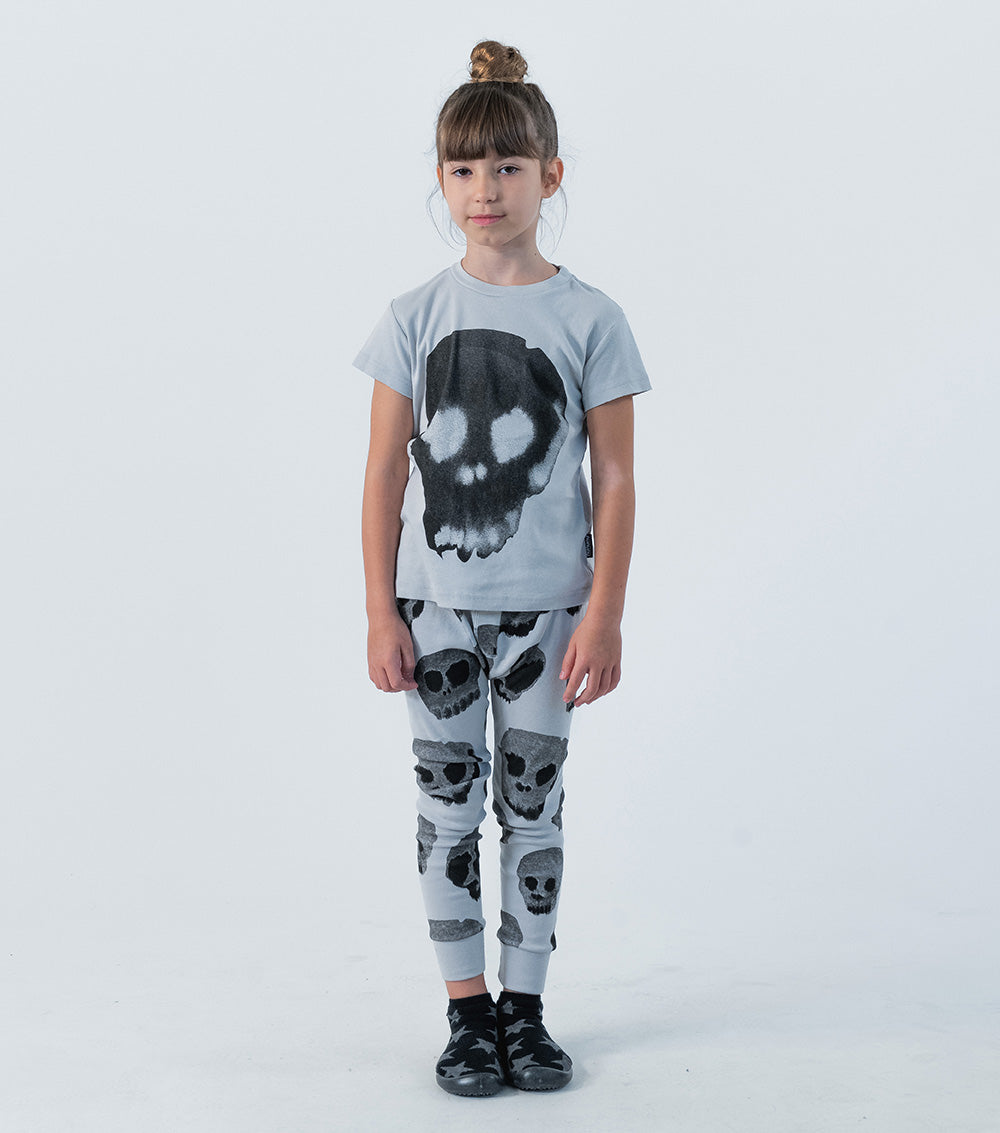 Kid | Water Skull Loungewear | Ice Grey