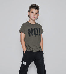 Kid | No! T-Shirt | Olive