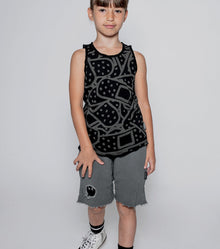 Kid | Bandaid Tank Top | White
