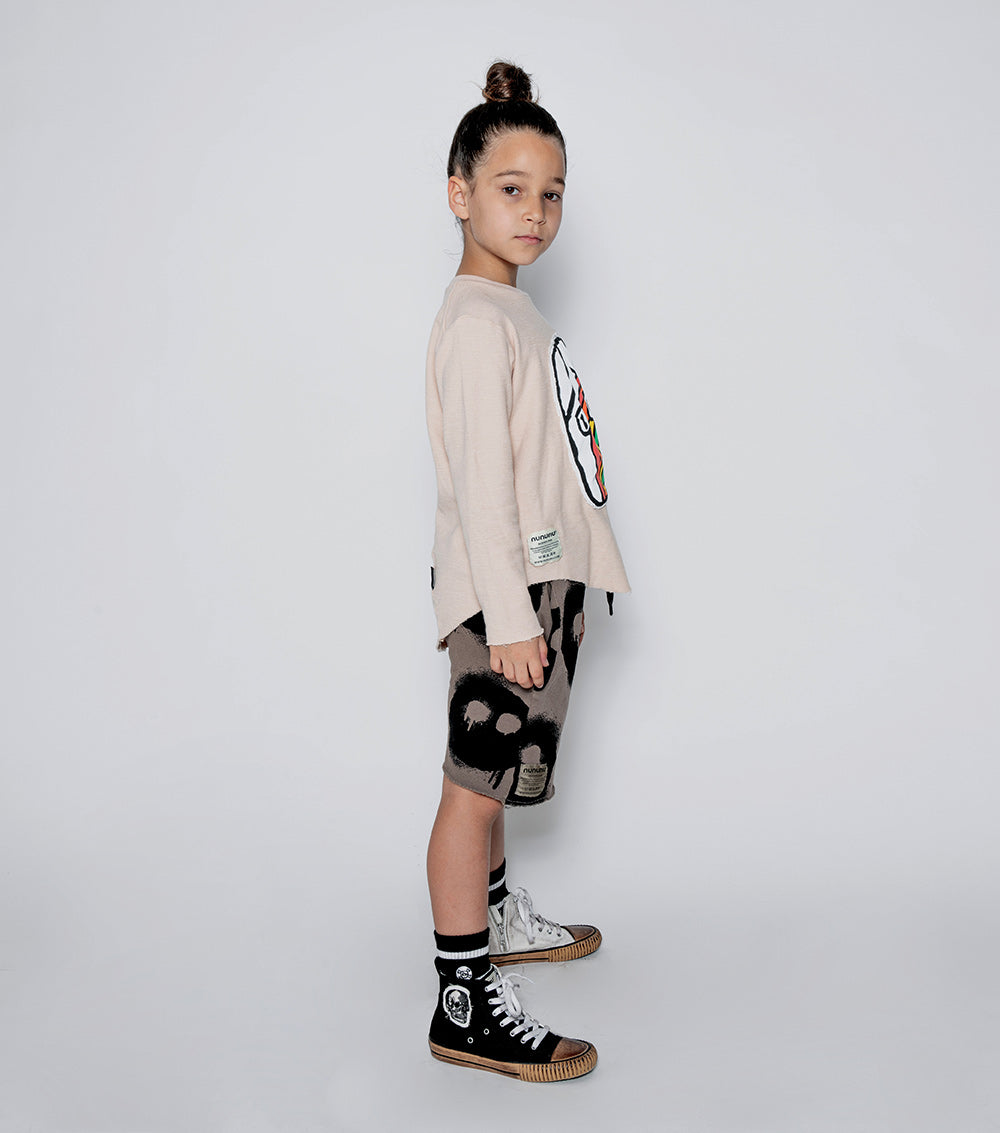Kid | Rainbow Dude Patch Shirt | Nude