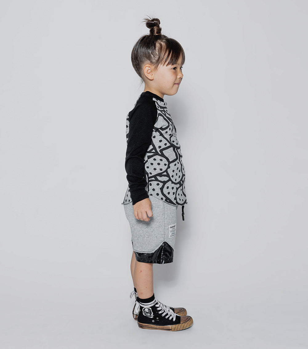 Kid | Bandaid Baseball Shirt | Heather Grey