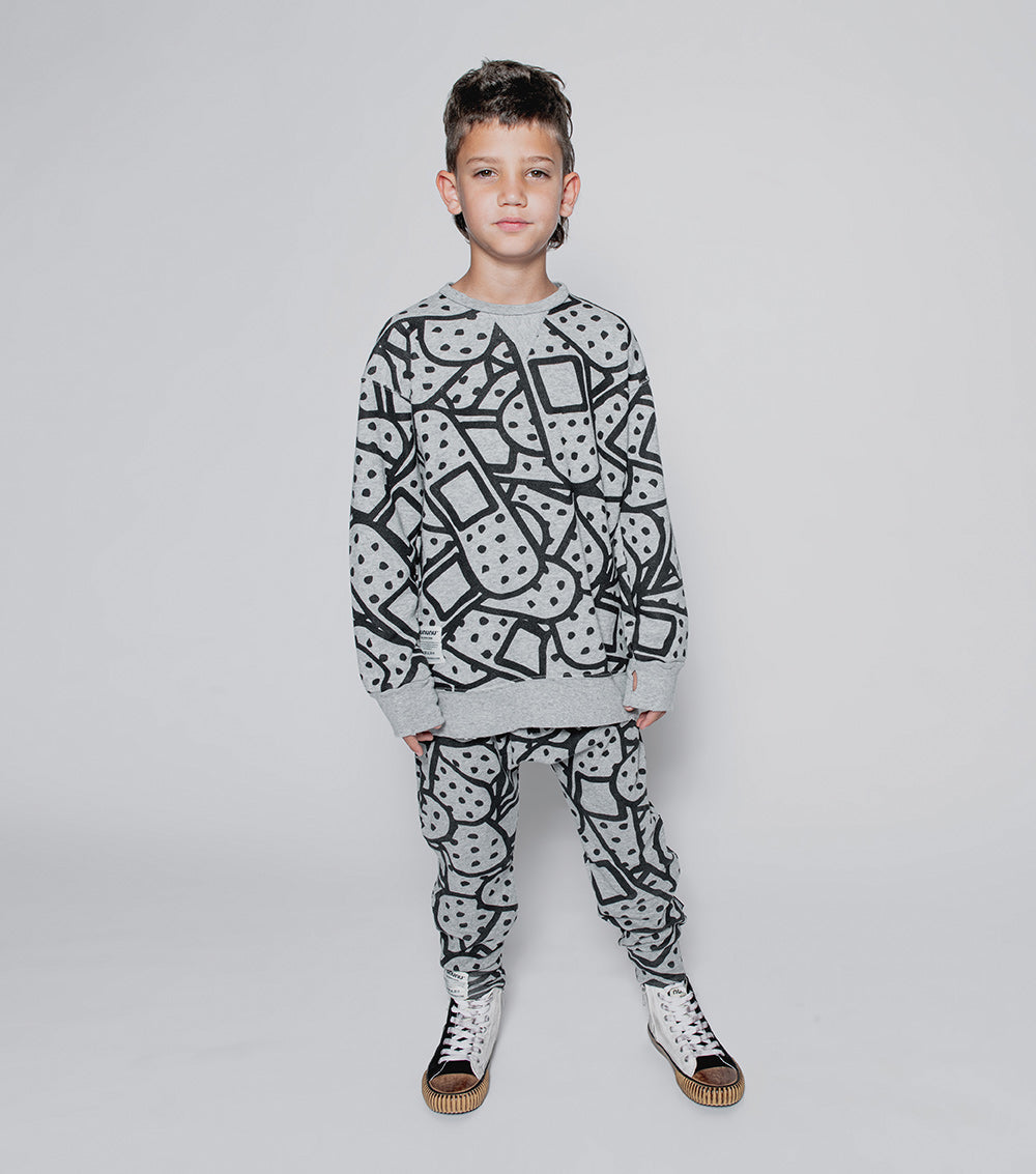 Kid | Bandaid Sweatshirt | Heather Grey