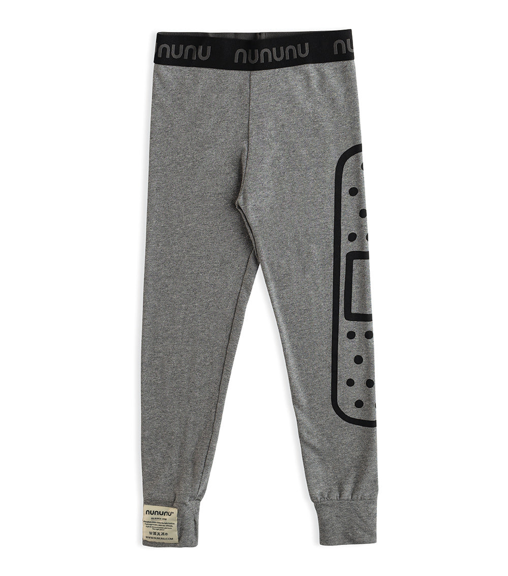 Kid | Bandaid Leggings | Heather Grey