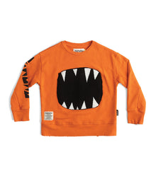Kid | Fuzzy Roar Sweatshirt | Orange