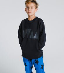 Kid | Nu! Kangaroo Sweatshirt | Black