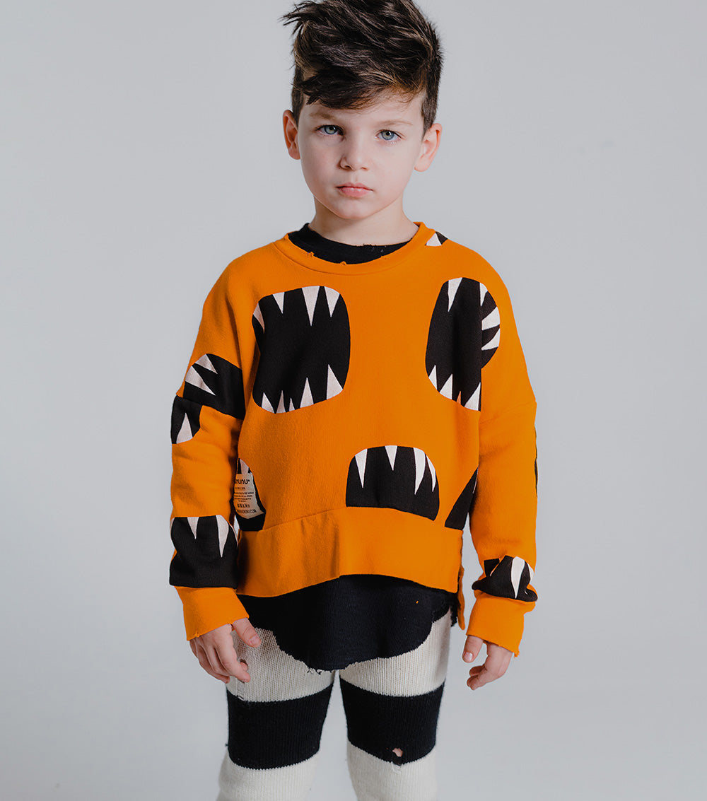 Kid | Roar Box Sweatshirt | Orange