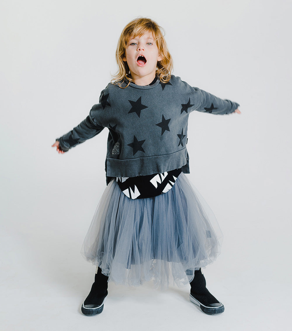 Kid | Star Box Sweatshirt | Blue