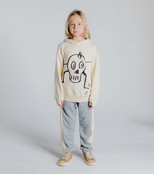 Kid | Goofy Skull Hoodie | Natural