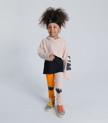 Kid | Cropped Hi-Lo Hoodie | Nude