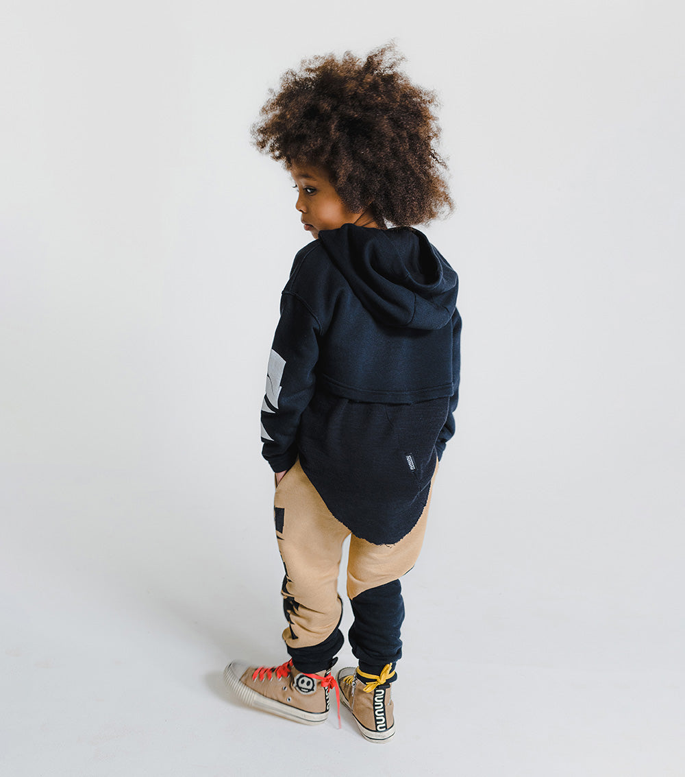 Kid | Colorblock Nununu Baggy Pants | Mocha