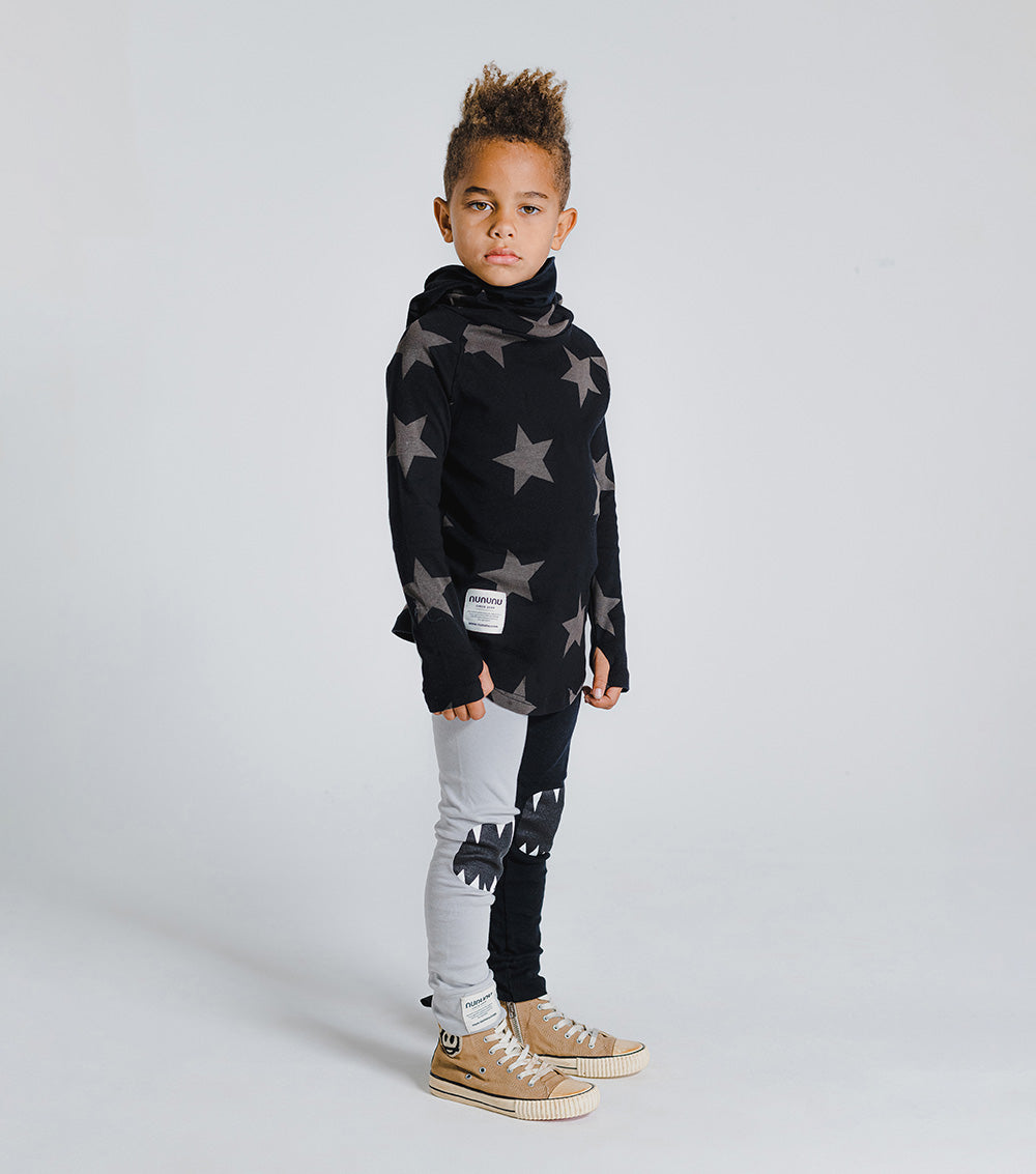 Kid | Jester Leggings | Orange x Nude
