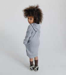 Kid | Goofy Skull Hooded Dress | Black