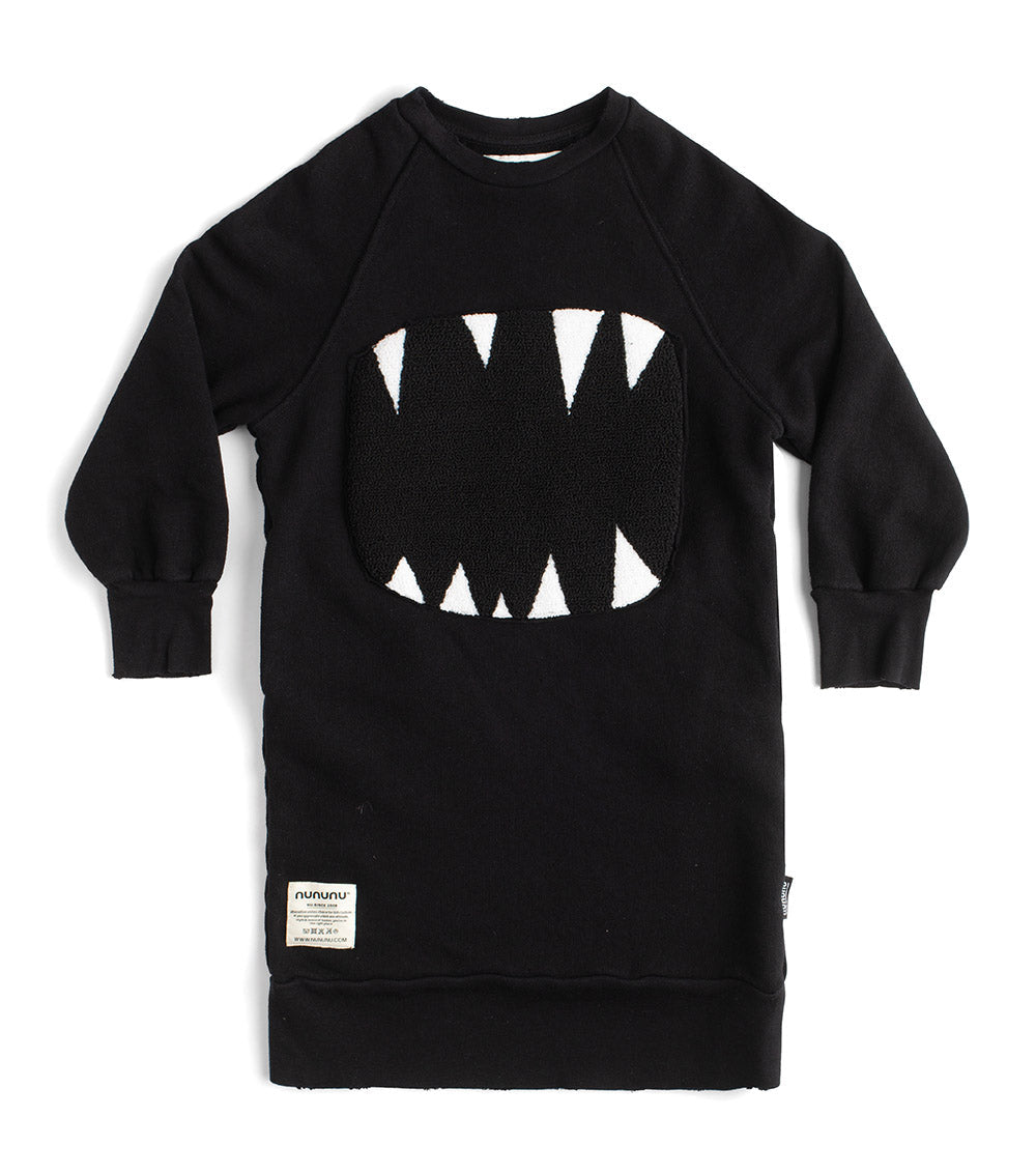 Kid | Fuzzy Roar A Dress | Black