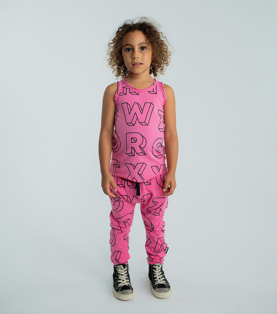 Kid | A-Z Tank Top | Black