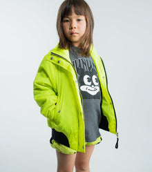 Kid | Only Human Bomber Jacket | Hot Lime