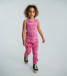 Kid | Light A-Z Baggy Pants | Black