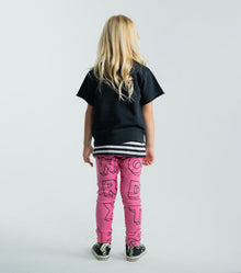 Kid | A-Z Leggings | Hot Pink
