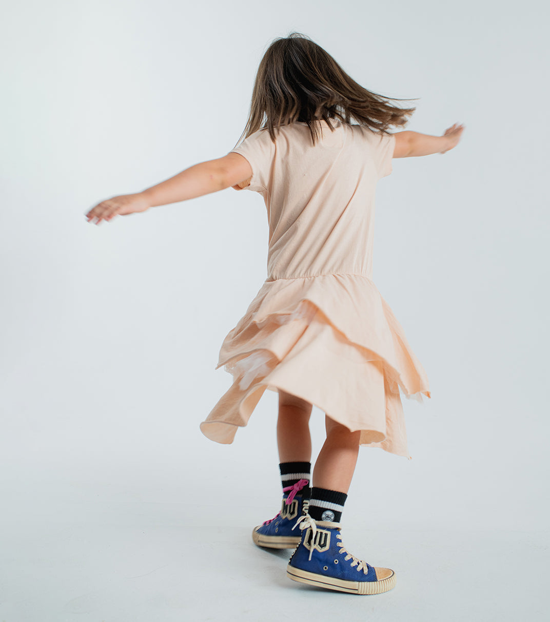 Kid | Layered Snake Dress | Black