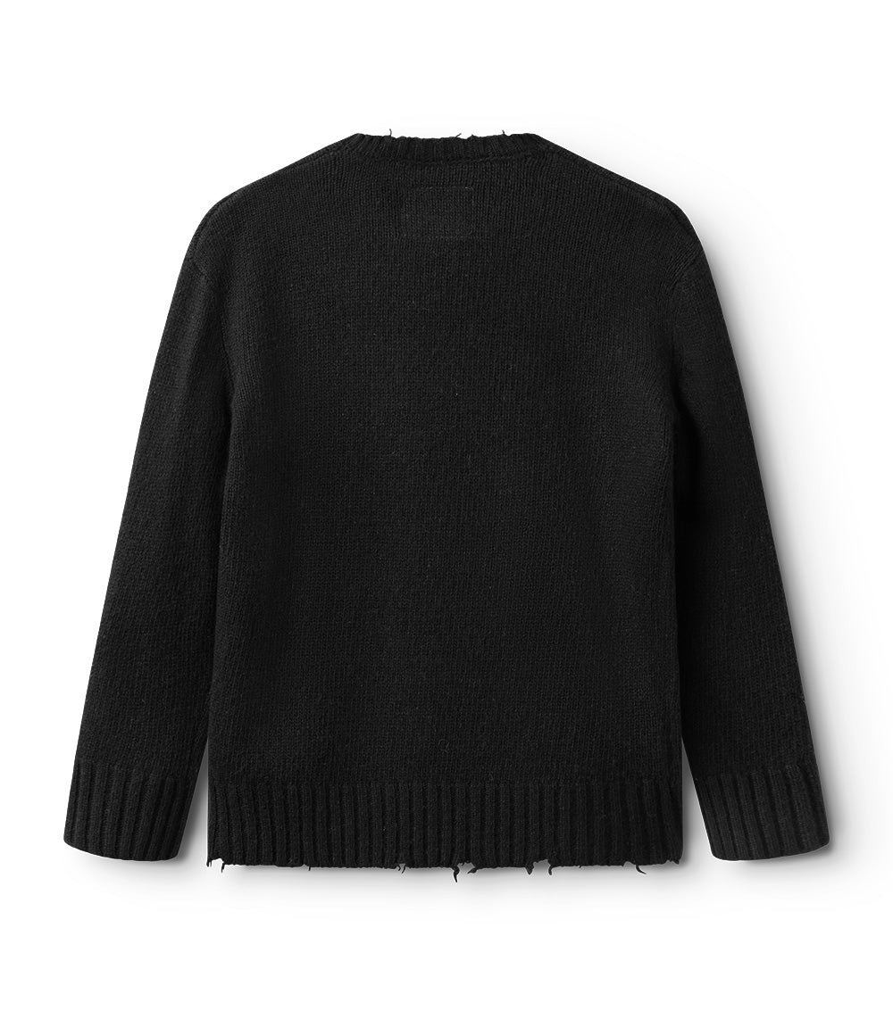 Kid | Frayed Knit | Black