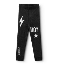 Kid | All Inked Knit Leggings | Black