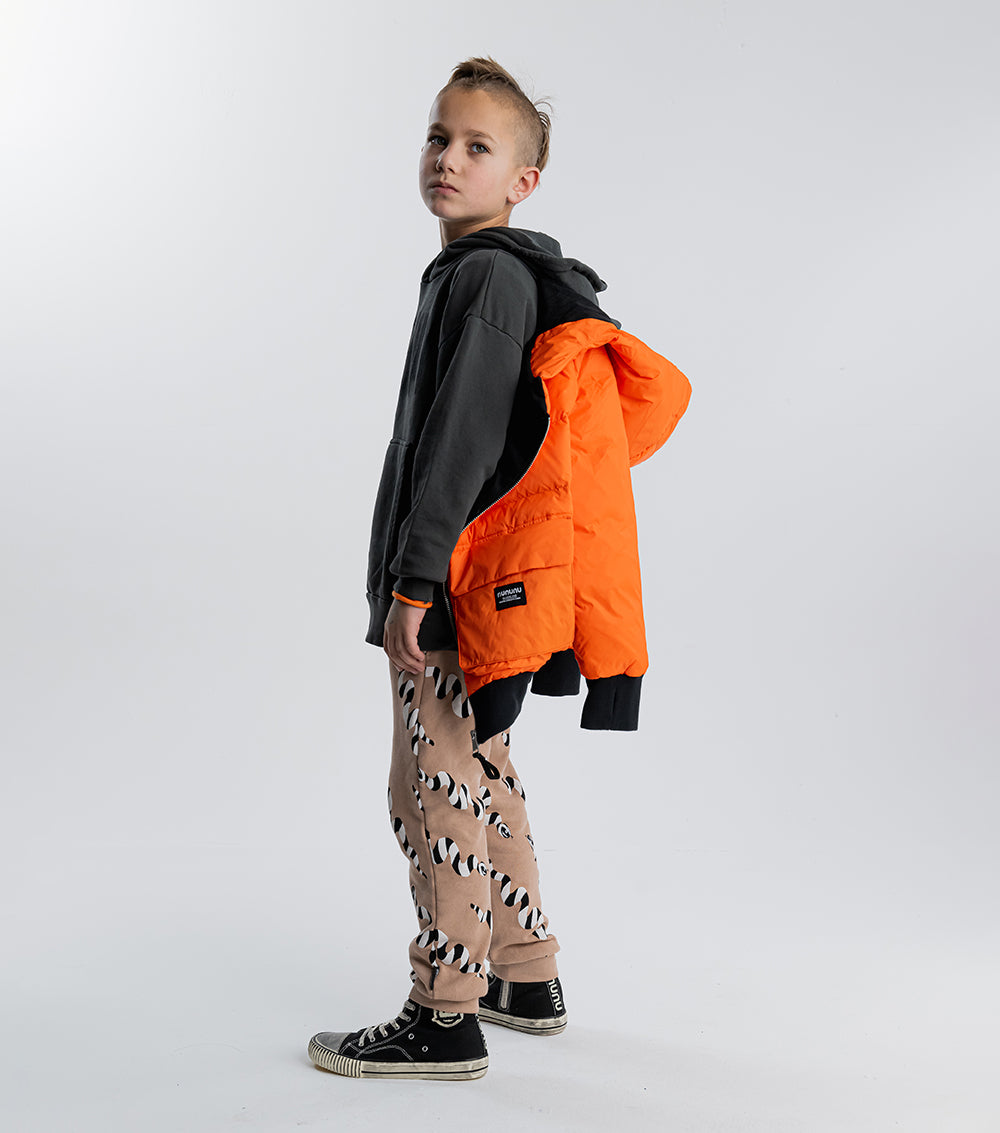 Kid | Stripey Snakes Baggy Pants | Coffee