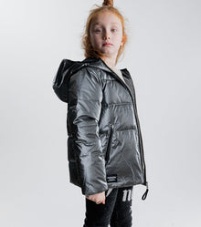 Kid | Moon Inked Down Jacket | Silver