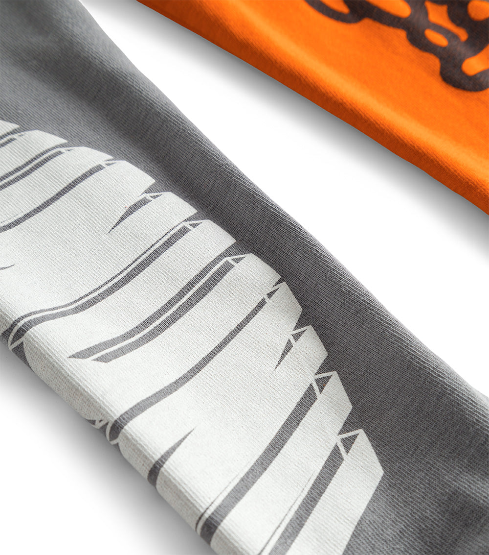 Girl | 1/2 & 1/2 Leggings | Concrete x Orange Sun
