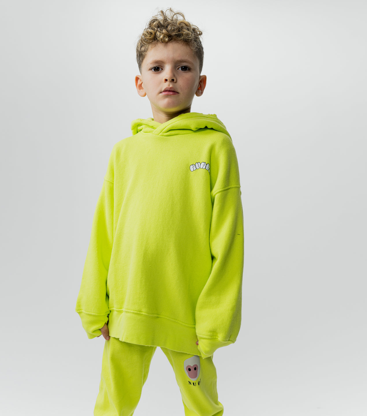Unisex | Bubbly Hoodie | Hot Lime