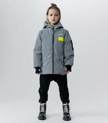 Unisex | Reflective Down Jacket | Lunar Grey